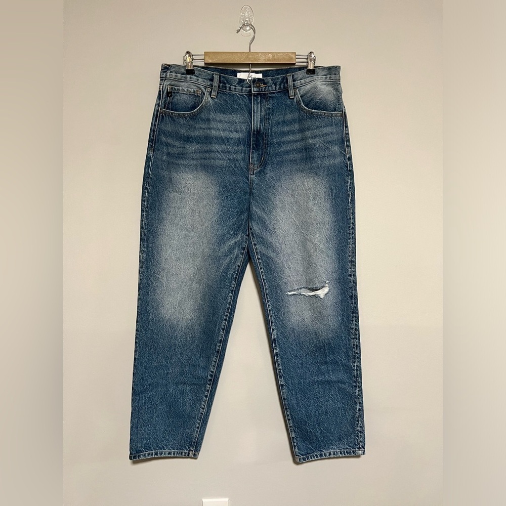 Kancan Quincy High Rise Dad Jeans Size 13 30 Medium Wash Baggy Fit Classic